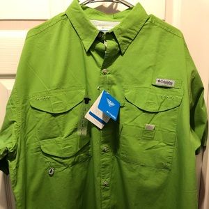 Columbia PFG performance fishing shirt L